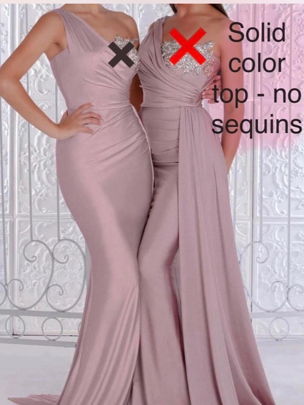 Mauve Portia and Scarlett One-Shoulder Bridesmaid Dress